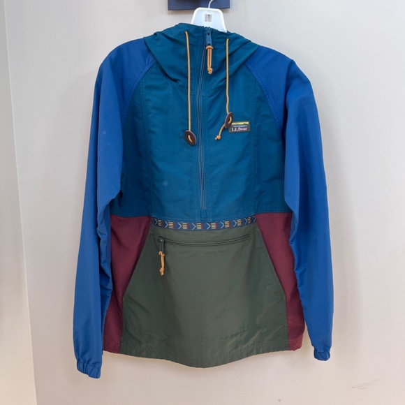 LL Bean Women's Mountain Classic Anorak, Multi-Color Size X-Small - Picture 1 of 3